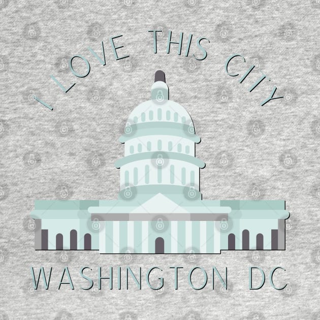 I love this city My home Washington DC USA city tall monument dc statehood by BoogieCreates